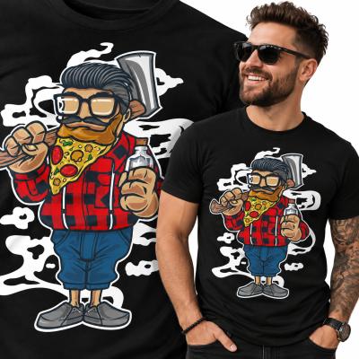 KOSZULKA  ANIMOWANA  PIZZA BEARD